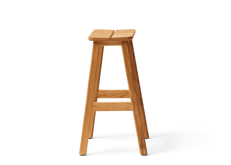 Angle Bar Stool - Form & Refine Stools + Benches + Ottomans - 65 - Oak - HORNE
