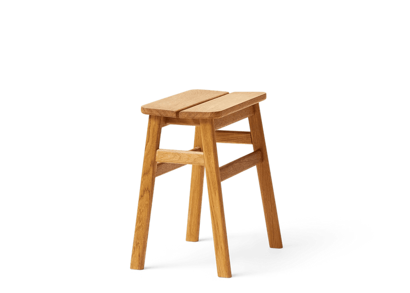 Angle Bar Stool - Form & Refine Stools + Benches + Ottomans - 65 - Oak - HORNE