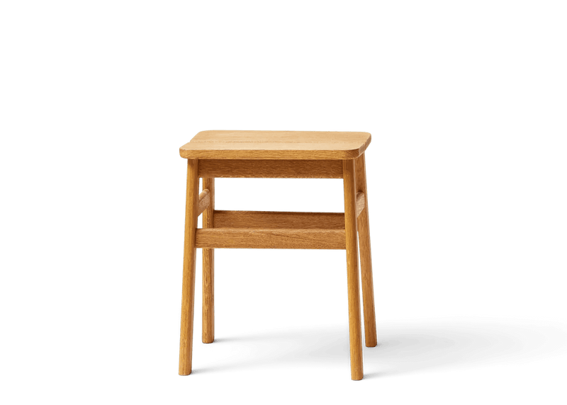 Angle Bar Stool - Form & Refine Stools + Benches + Ottomans - 65 - Oak - HORNE