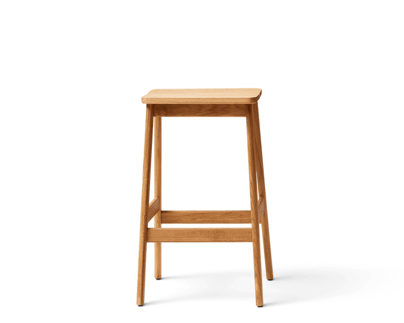 Angle Bar Stool - Form & Refine Stools + Benches + Ottomans - 65 - Oak - HORNE