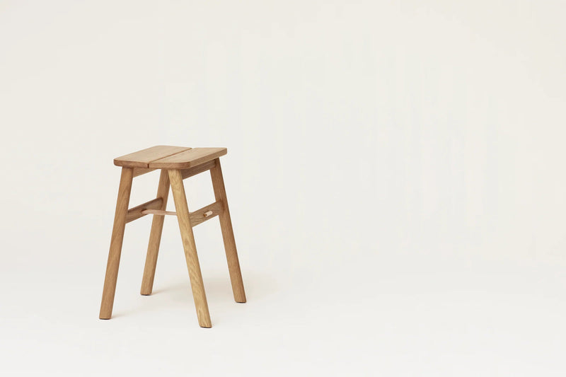 Angle Foldable Stool - Form & Refine Chairs - White Oak - HORNE
