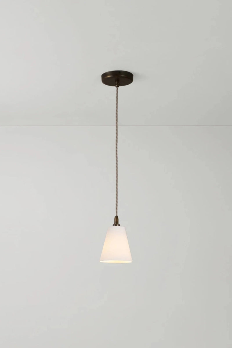 Antique Brass Flowerpot Pendant - Original BTC Pendants - HORNE