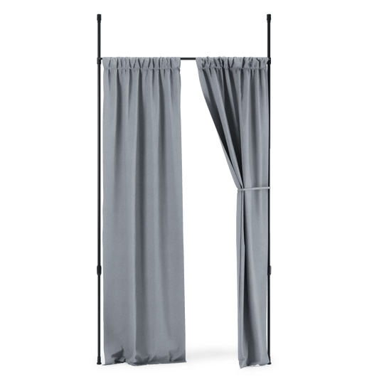 Anywhere Curtain Rod & Room Divider - Umbra Bath - Black - HORNE