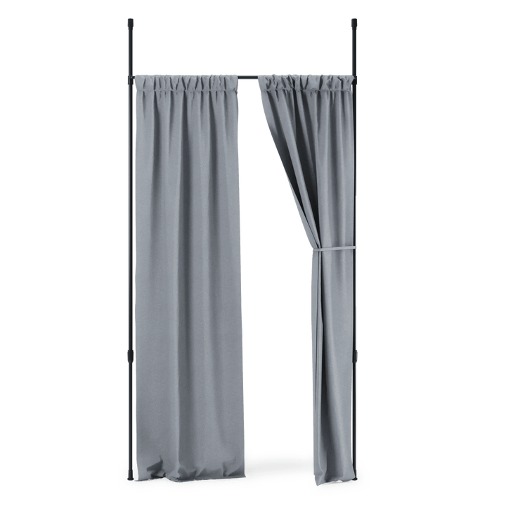 Anywhere Curtain Rod & Room Divider - Umbra Bath - Black - HORNE