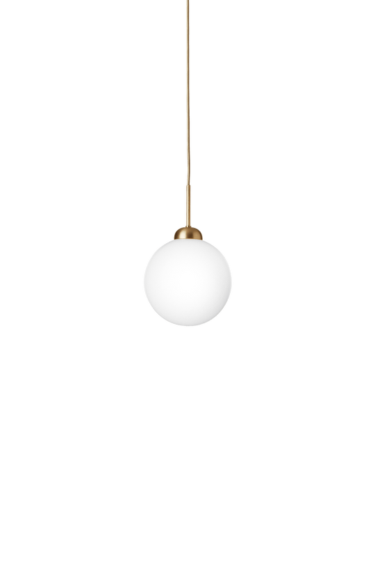 Apiales 1 Large Pendant - Nuura Pendants - Brushed Brass / Opal - HORNE