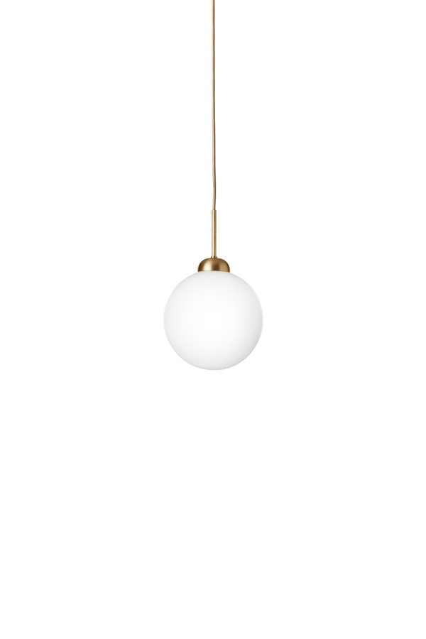 Apiales 1 Large Pendant - Nuura Pendants - Brushed Brass / Opal - HORNE