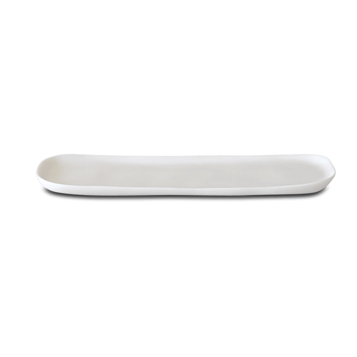 Arc Long Vanity Tray - Tina Frey Bathroom Accessories - White - HORNE