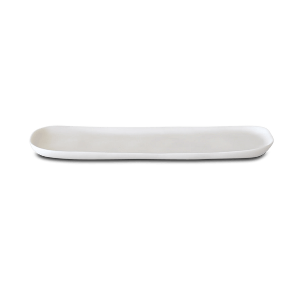Arc Long Vanity Tray - Tina Frey Bathroom Accessories - White - HORNE
