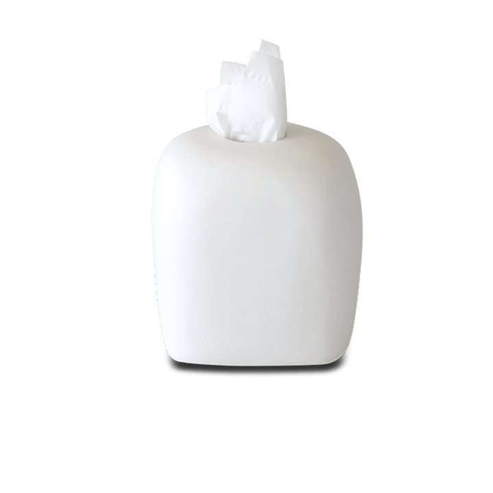 Arc Tissue Box Holder - Tina Frey Bathroom Accessories - White - HORNE