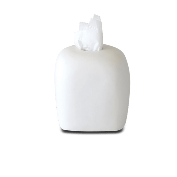 Arc Tissue Box Holder - Tina Frey Bathroom Accessories - White - HORNE