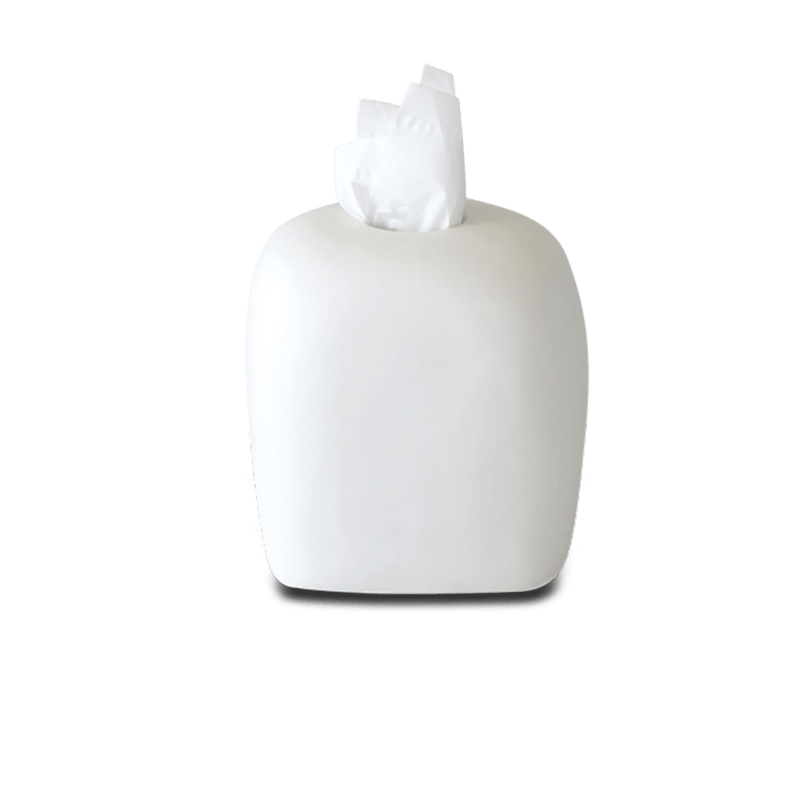 Arc Tissue Box Holder - Tina Frey Bathroom Accessories - White - HORNE