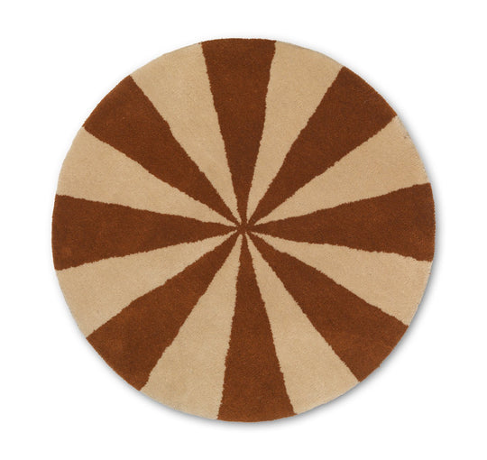 Arch Tufted Rug - Ferm Living - Rugs - Small - Dark Brick/ Off - White - HORNE