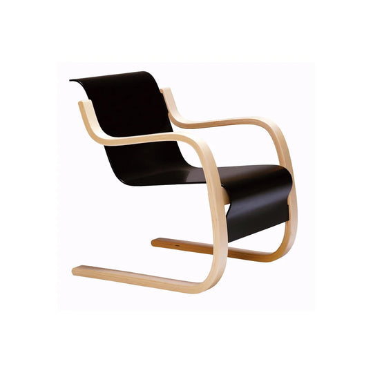Armchair 42 - Alvar Aalto - Artek Chairs - Black - HORNE