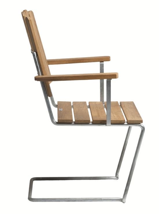 Armchair A2 - Grythyttan Stålmöbler - Chairs - Untreated Teak - HORNE