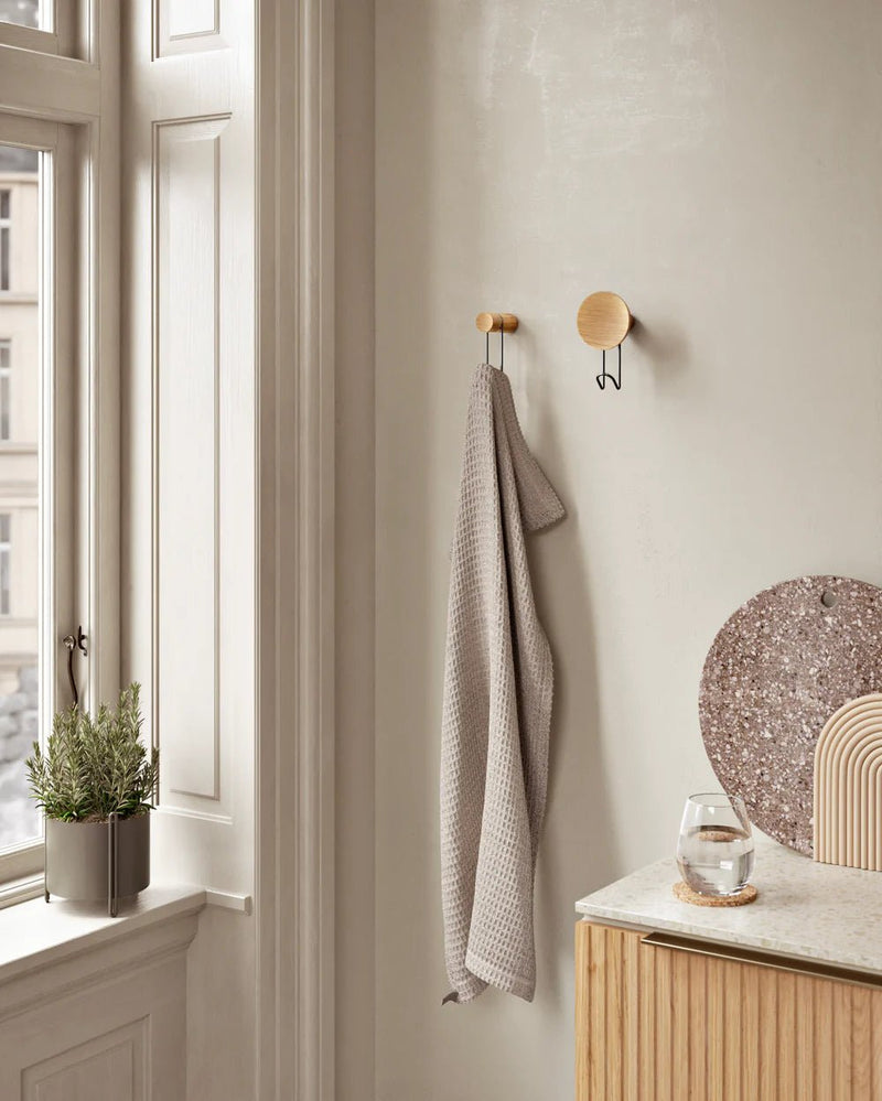 Around Wall Hanger - Large - Woud Hangers & Hooks - Oak/Black - HORNE