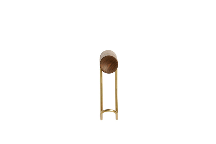 Around Wall Hanger - Small - Woud Hangers & Hooks - Walnut/Satin brass - HORNE