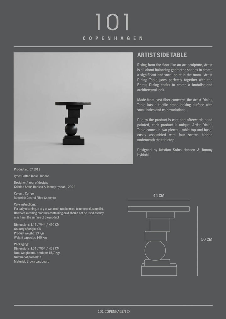 Artist Side Table - 101 Copenhagen Tables - Bone White - HORNE