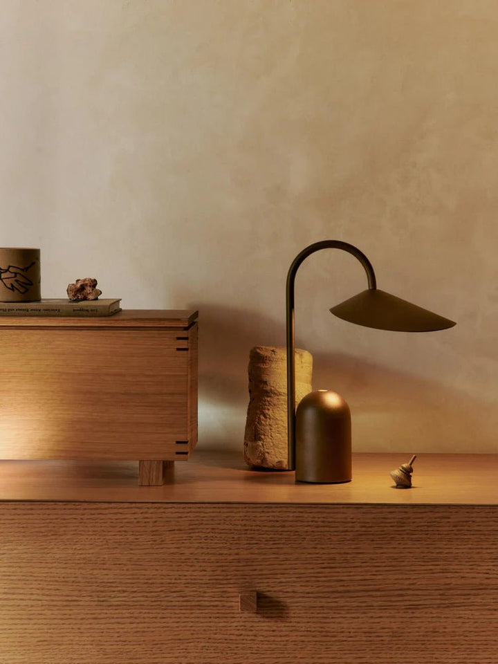 Arum Portable Lamp - Ferm Living Lighting - White - HORNE