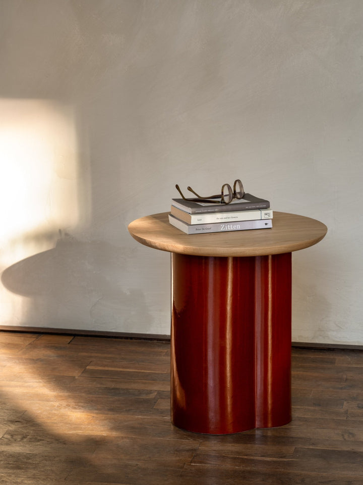 Arvin Side Table - Vincent Sheppard Tables - Natural Oak - Mushroom - HORNE