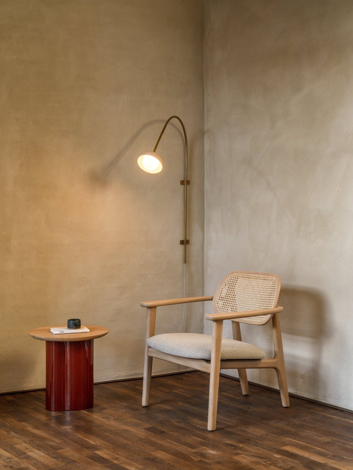 Arvin Side Table - Vincent Sheppard Tables - Natural Oak - Mushroom - HORNE