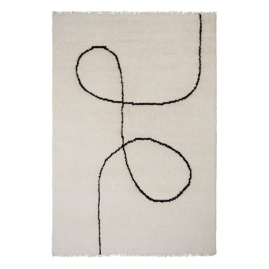 Astral Spiral rug in Astral Spiral Black 170x240 (5.6' x 7.9')