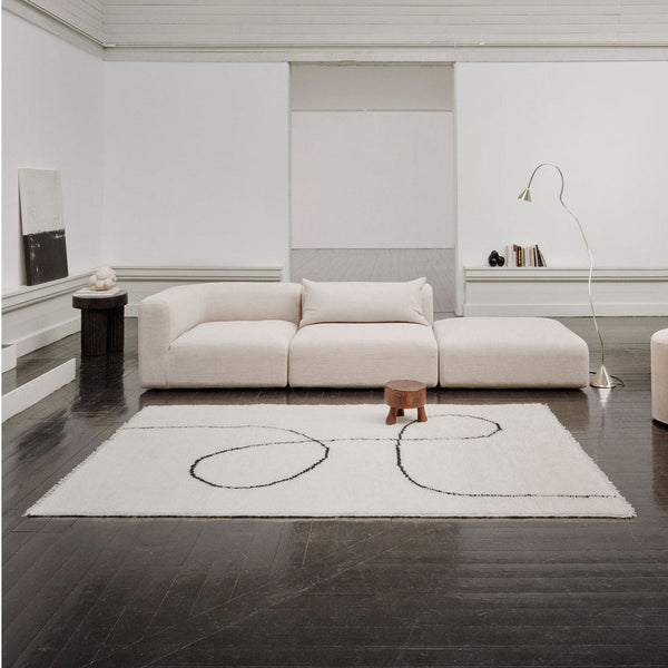 Astral Spiral rug in Astral Spiral Black 200x300 (6.6' x 9.8')