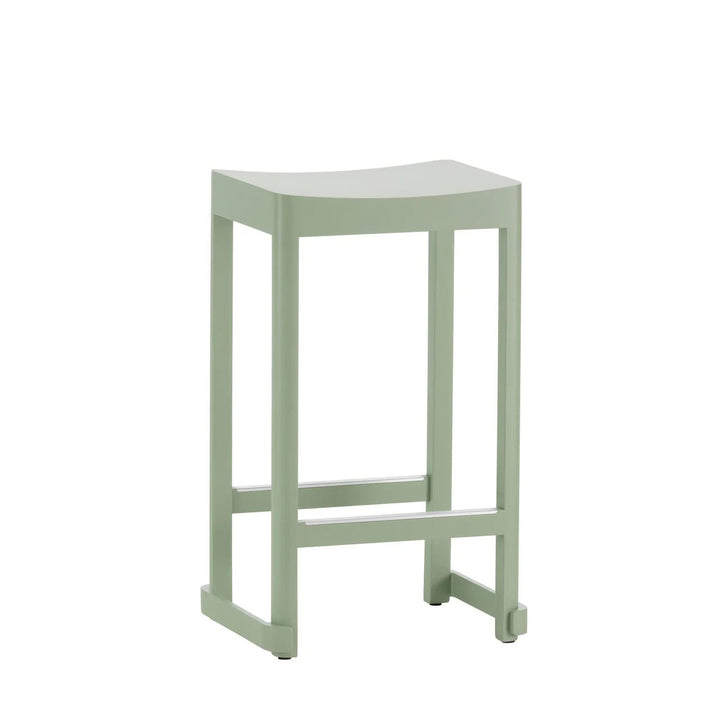 Atelier Bar Stool - Artek Stools + Benches + Ottomans - Counter 25.6" - Green Lacquered - HORNE