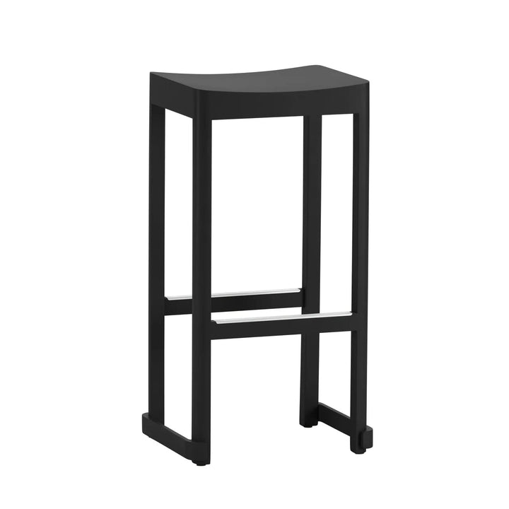 Atelier Bar Stool - Artek Stools + Benches + Ottomans - Bar 29.5" - Black Lacquered - HORNE