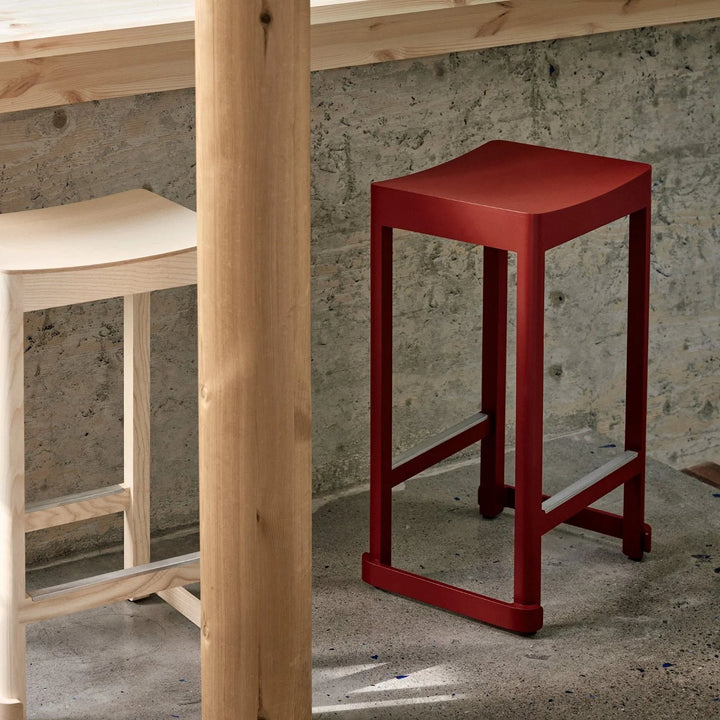 Atelier Bar Stool - Artek Stools + Benches + Ottomans - Bar 29.5" - Black Lacquered - HORNE