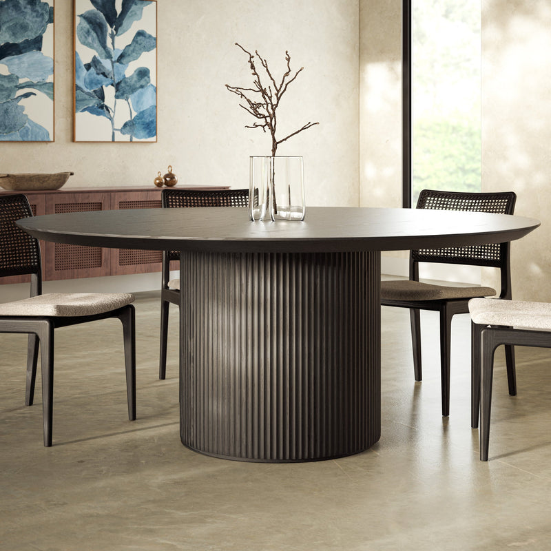 Atenas Round Dining Table - Urbia Tables - Ebano - HORNE