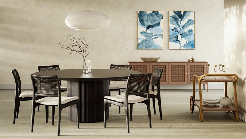 Atenas Round Dining Table - Urbia Tables - Ebano - HORNE