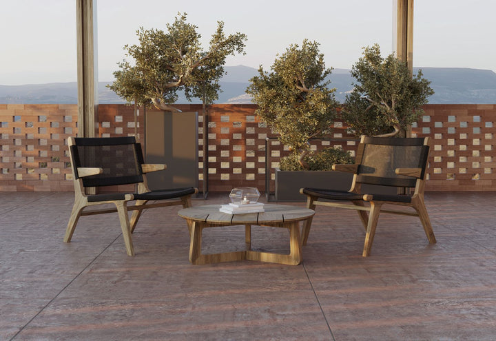 Atrani Coffee Table - BETACO Tables + Desks - 31.5" Dia x 21.7"H / Teak - HORNE