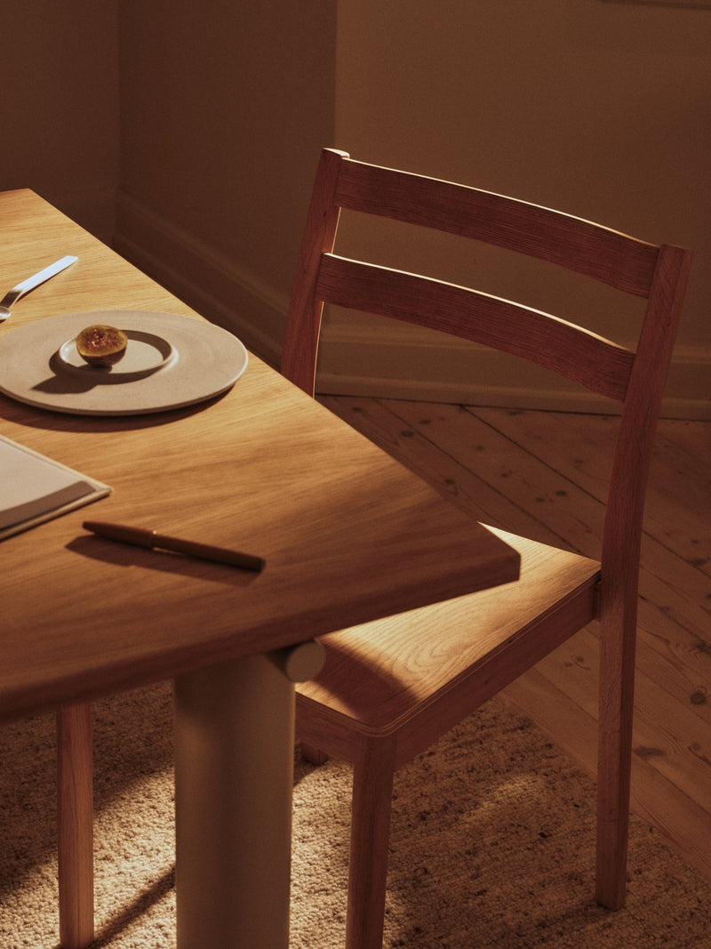 Atura Dining Table - 160 x 90 - Ferm Living Tables - Dark Chocolate/Dark Stained Oak - HORNE