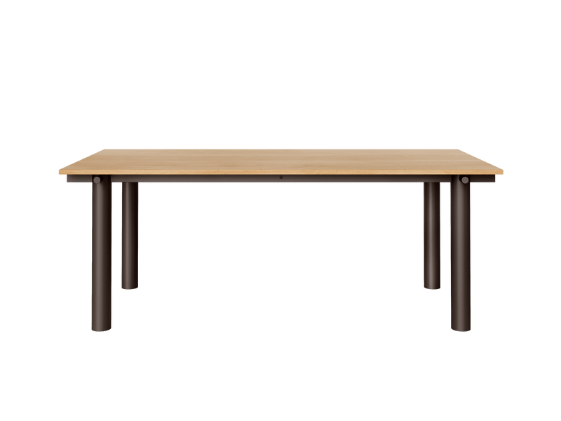 Atura Dining Table - 200 x 90 - Ferm Living Tables - Dark Chocolate/Dark Stained Oak - HORNE