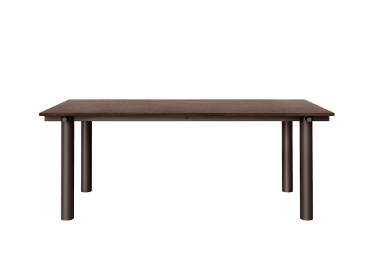 Atura Dining Table - 200 x 90 - Ferm Living Tables - Dark Chocolate/Dark Stained Oak - HORNE