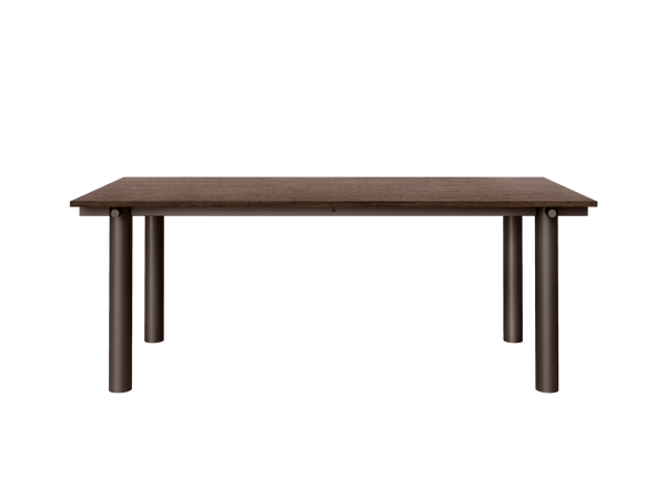 Atura Dining Table - 200 x 90 - Ferm Living Tables - Dark Chocolate/Dark Stained Oak - HORNE