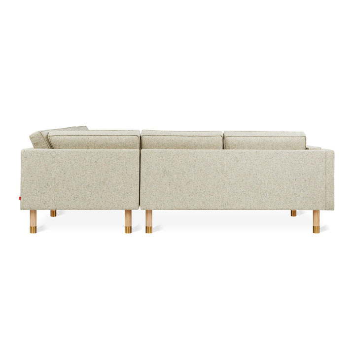 Augusta Bi - Sectional - Gus* Modern - Sofas - Funfetti Linen/ Ash Natural Brass - HORNE
