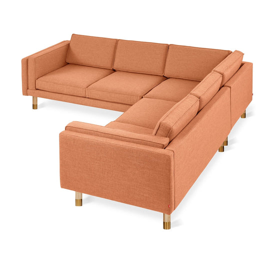 Augusta Bi - Sectional - Gus* Modern - Sofas - Caledon Sedona/ Ash Natural Brass - HORNE