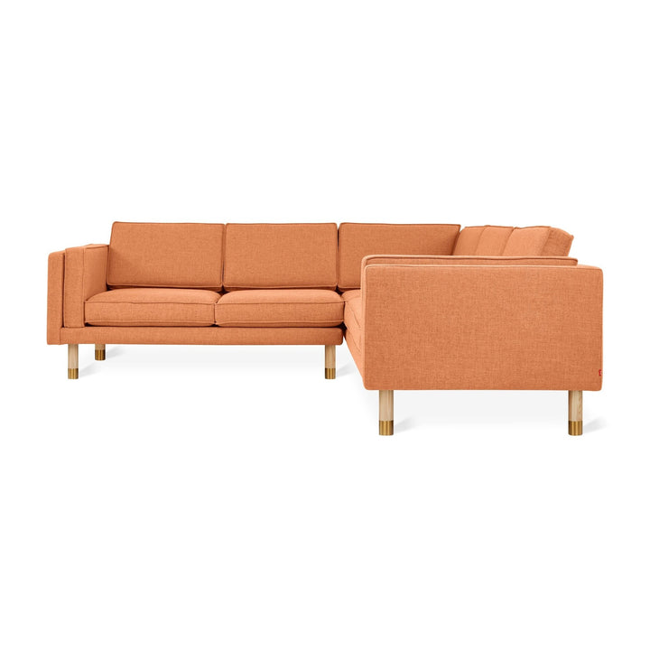 Augusta Bi - Sectional - Gus* Modern - Sofas - Funfetti Linen/ Ash Natural Brass - HORNE