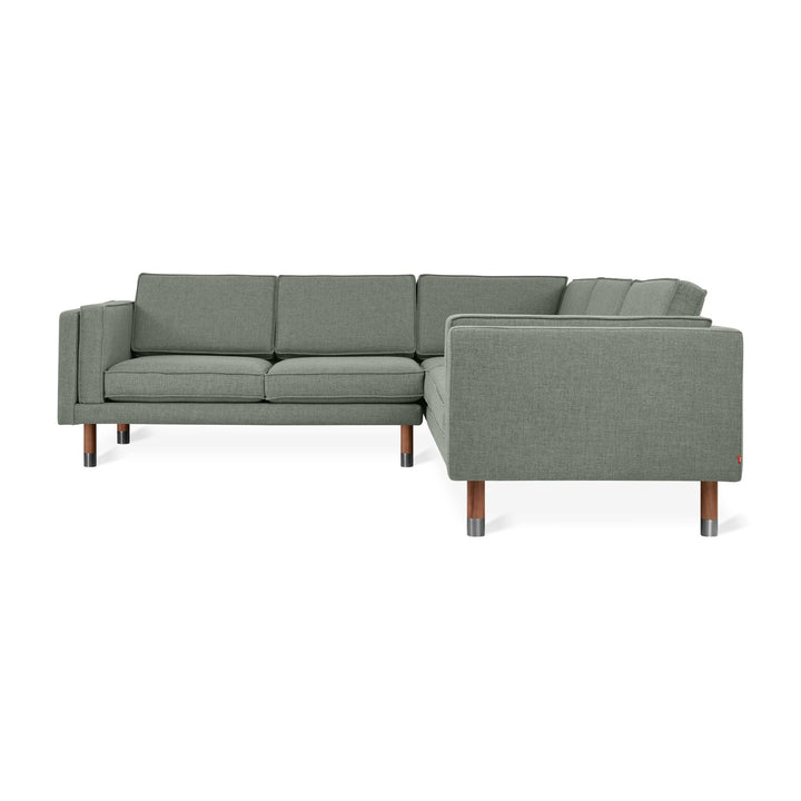 Augusta Bi - Sectional - Gus* Modern - Sofas - Funfetti Linen/ Ash Natural Brass - HORNE