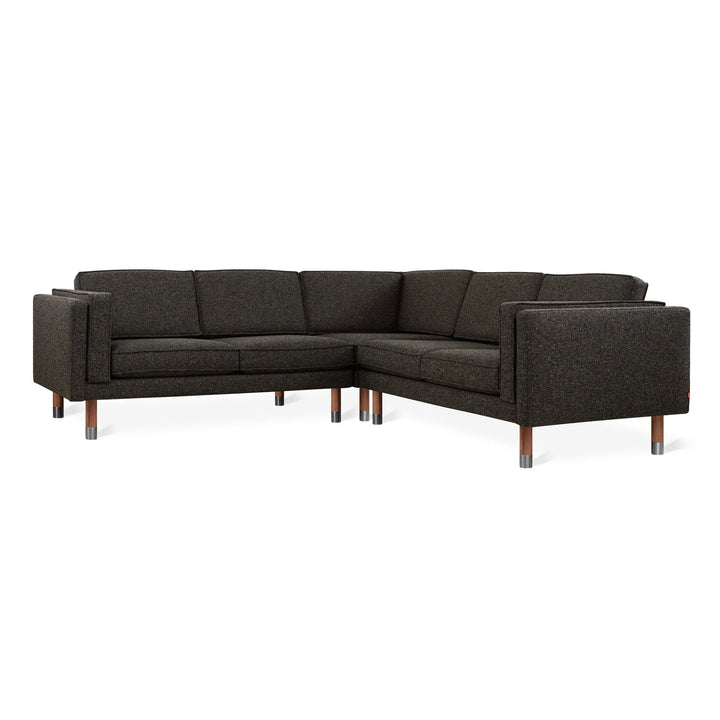 Augusta Bi - Sectional - Gus* Modern - Sofas - Funfetti Linen/ Ash Natural Brass - HORNE