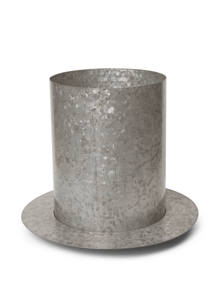 Auran Pot - Ferm Living Pots & Planters - Galvanized - Small - HORNE