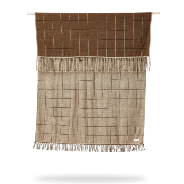 Aymara Blanket - Form & Refine Blankets + Throws + Pillows - Square Brown - HORNE