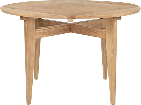 B-Table Dining Table - Pivoting Extendable Top - Gubi Tables + Desks - Oak Matt Lacquered - Oak Matt Lacquered - HORNE