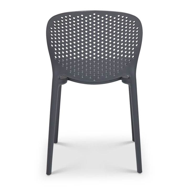 Bailey Outdoor Stacking Chair - Set of 4 - Urbia Chairs - Black Grey - HORNE