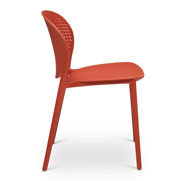 Bailey Outdoor Stacking Chair - Set of 4 - Urbia Chairs - Black Grey - HORNE
