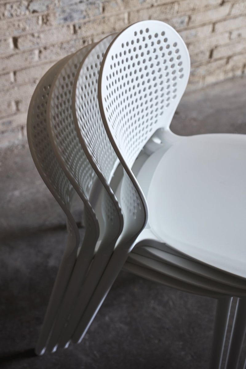 Bailey Outdoor Stacking Chair - Set of 4 - Urbia Chairs - Teal Green - HORNE