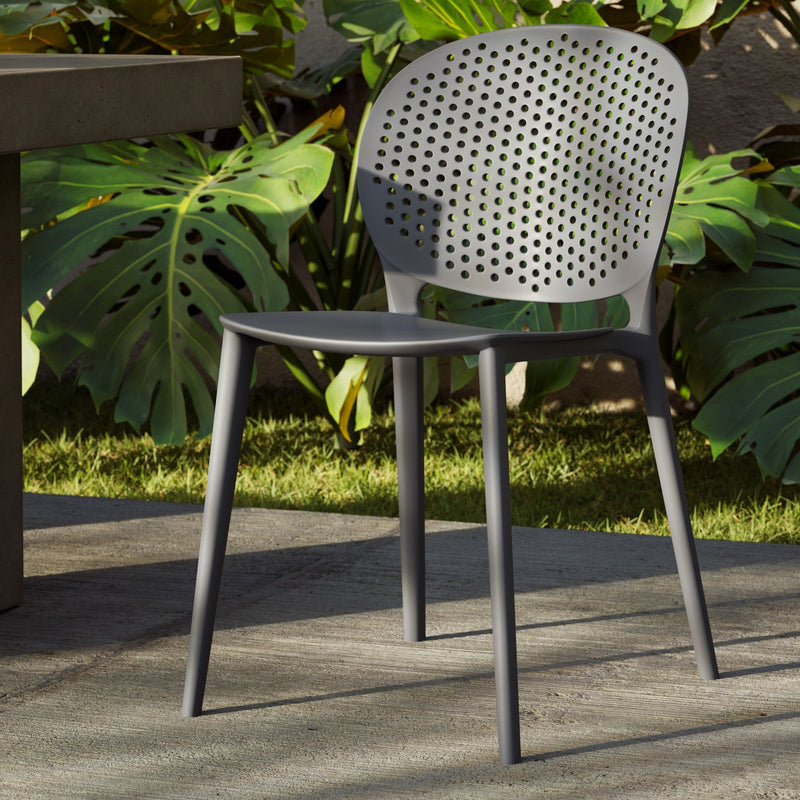 Bailey Outdoor Stacking Chair - Set of 4 - Urbia Chairs - Teal Green - HORNE
