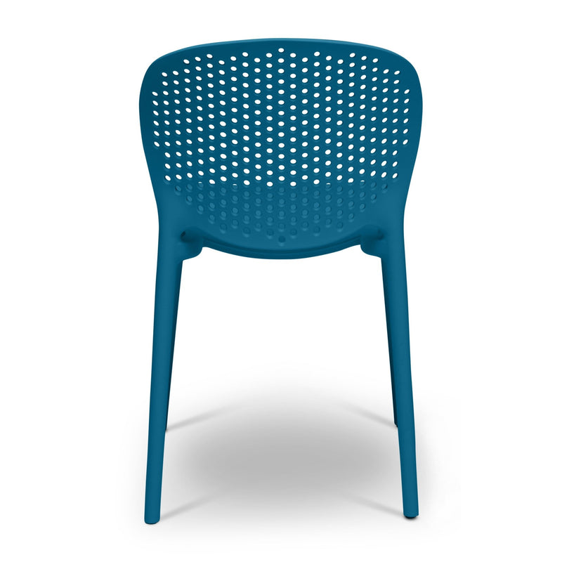Bailey Outdoor Stacking Chair - Set of 4 - Urbia Chairs - Teal Green - HORNE