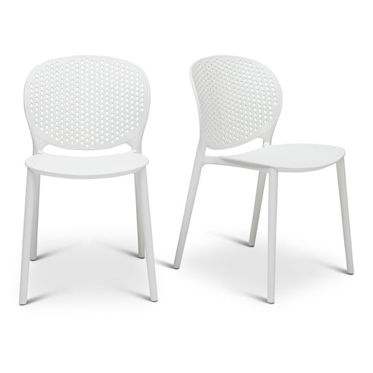 Bailey Outdoor Stacking Chair - Set of 4 - Urbia Chairs - Black Grey - HORNE